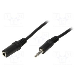 1 pcs x LOGILINK - CA1055 - Cable, Jack 3.5mm socket,Jack 3.5mm plug, 5m, black