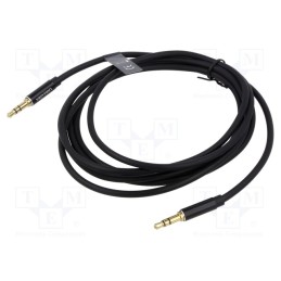 1 pcs x VENTION - BAXBH - Cable, Jack 3.5mm 3pin plug,both sides, 2m, Plating: gold-plated