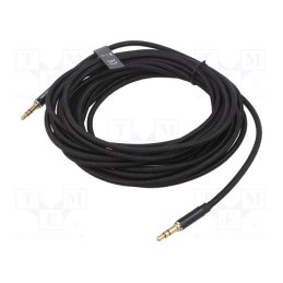 1 pcs x VENTION - BAWBJ - Cable, Jack 3.5mm 3pin plug,both sides, 5m, Plating: gold-plated