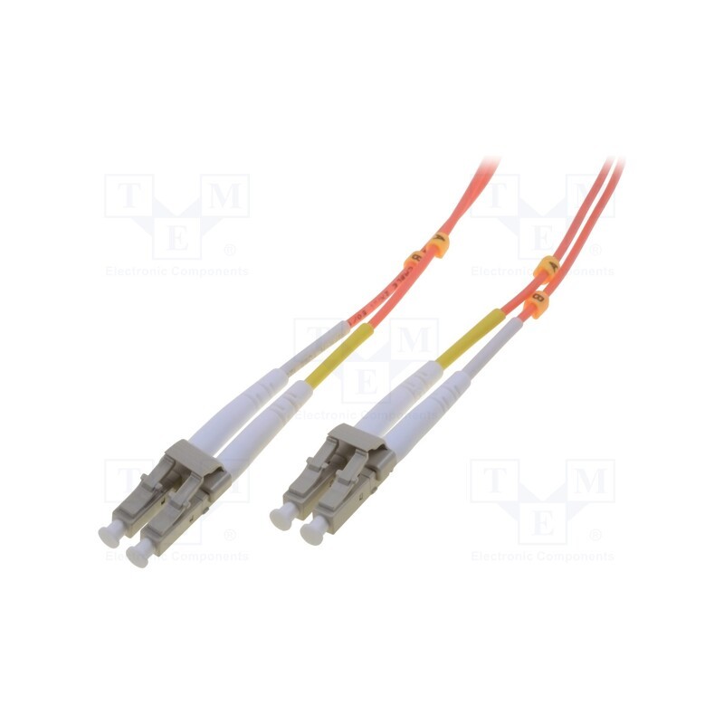 1 pcs x DIGITUS - DK-2533-01 - Fiber patch cord, OM2, LC/UPC,both sides, 1m, LSZH, orange