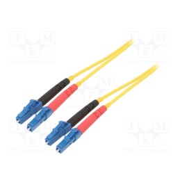 1 pcs x FIBRAIN - G-LC-LC-S-001.0-DX-D-18-Y - Fiber patch cord, LC/UPC,both sides, 1m, Optical fiber: 9/125um