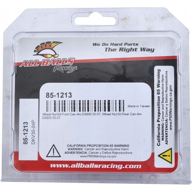 Front rear wheel nuts All Balls 85 1213