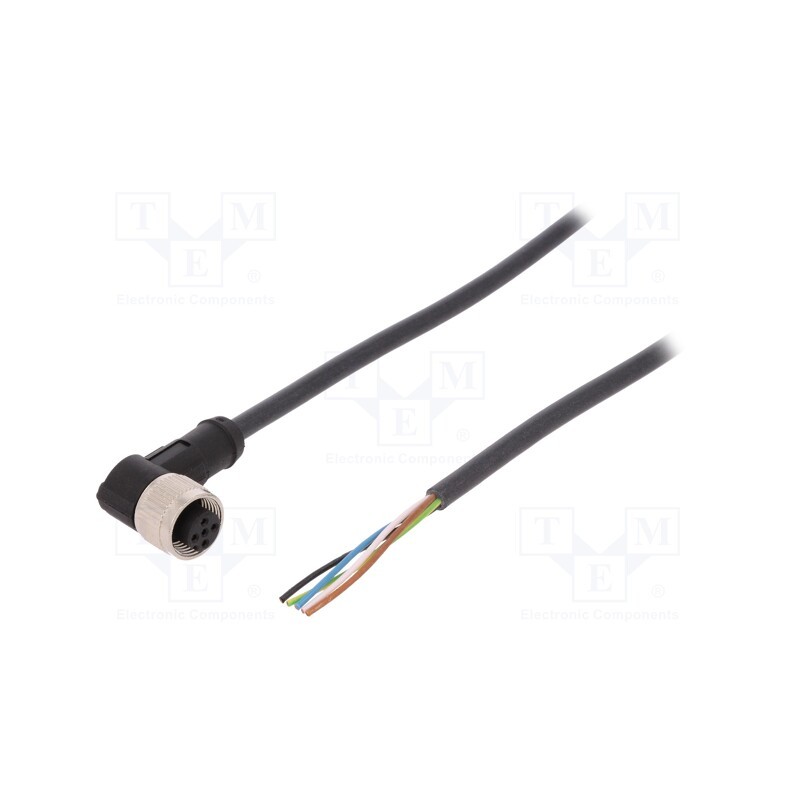 1 pcs x LAPP - AB-C5-2,0PUR-M12FA - Connection lead, M12, PIN: 5, angled, 2m, plug, 60VAC, 4A, -25÷80°C