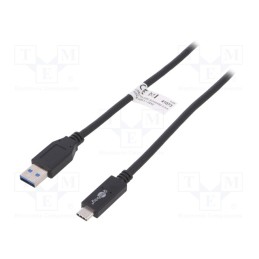 1 pcs x Goobay - 41073 - Cable, USB 3.1, USB A plug,USB C plug, 0.5m, black, 10Gbps