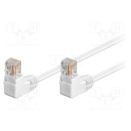 1 pcs x Goobay - 96071 - Patch cord, U/UTP, 5e, stranded, CCA, PVC, white, 2m, 26AWG