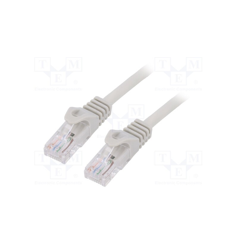 1 pcs x GEMBIRD - PP6U-10M - Patch cord, U/UTP, 6, stranded, CCA, PVC, grey, 10m, 26AWG