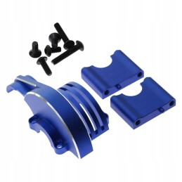 Blue aluminum differential gear cover