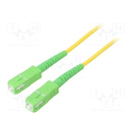 1 pcs x Goobay - 59642 - Fiber patch cord, OS2, SC/APC,both sides, 10m, LSZH, yellow