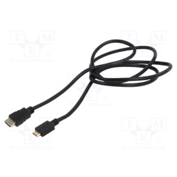 1 pcs x SAVIO - SAVKABELCL-09 - Cable, HDMI 1.4, HDMI plug,mini HDMI plug, Len: 1.5m, black, 30AWG