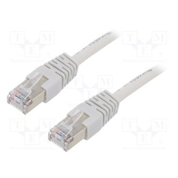1 pcs x GEMBIRD - PP22-1.5M - Patch cord, F/UTP, 5e, stranded, CCA, PVC, grey, 1.5m, 26AWG