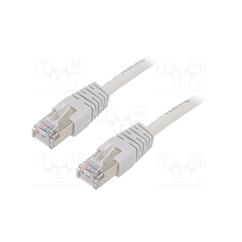 1 pcs x GEMBIRD - PP22-1.5M - Patch cord, F/UTP, 5e, stranded, CCA, PVC, grey, 1.5m, 26AWG