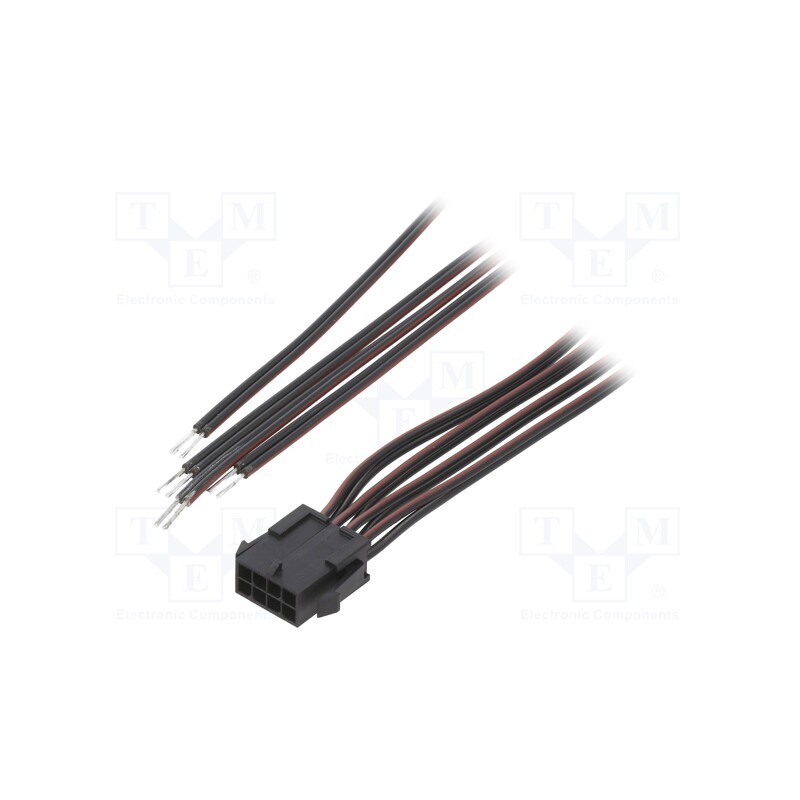1 pcs x ESPE - KABX-8PMS-L400 - Cable, Micro-Fit 3.0, male,cables, PIN: 8, 0.4m, 4A, Insulation: PVC