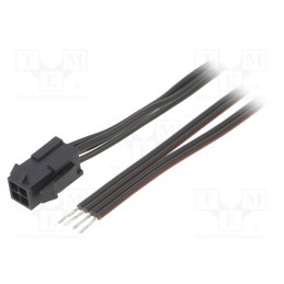1 pcs x ESPE - KABX-4PMS-L400 - Cable, Micro-Fit 3.0, male,cables, PIN: 4, 0.4m, 4A, Insulation: PVC