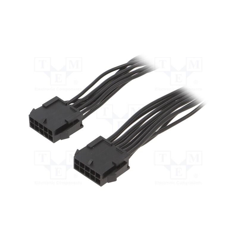 1 pcs x ESPE - KABX-10PMM-L600 - Cable, Micro-Fit 3.0, male-male, PIN: 10, 0.6m, 4A, Insulation: PVC