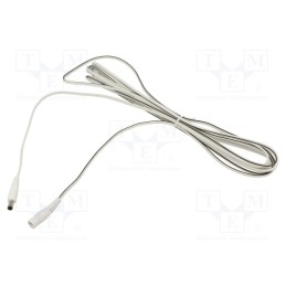 1 pcs x WEST POL - P21-C21-T050-500WH - Cable, 2x0.5mm2, DC 5,5/2,1 plug,DC 5,5/2,1 socket, straight