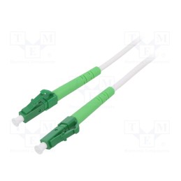 1 pcs x Goobay - 59587 - Fiber patch cord, OS2, LC/APC,both sides, 5m, LSZH, white