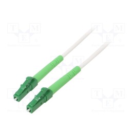 1 pcs x Goobay - 59586 - Fiber patch cord, OS2, LC/APC,both sides, 3m, LSZH, white