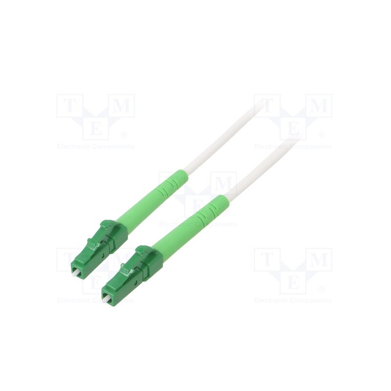 1 pcs x Goobay - 59586 - Fiber patch cord, OS2, LC/APC,both sides, 3m, LSZH, white