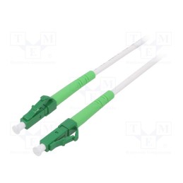 1 pcs x Goobay - 59583 - Fiber patch cord, OS2, LC/APC,both sides, 0.5m, LSZH, white