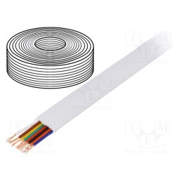1 m x BQ CABLE - - - Wire, FLRY-B, 1x0.5mm2, stranded, Cu, PVC, yellow-black, 60V, 1.6mm