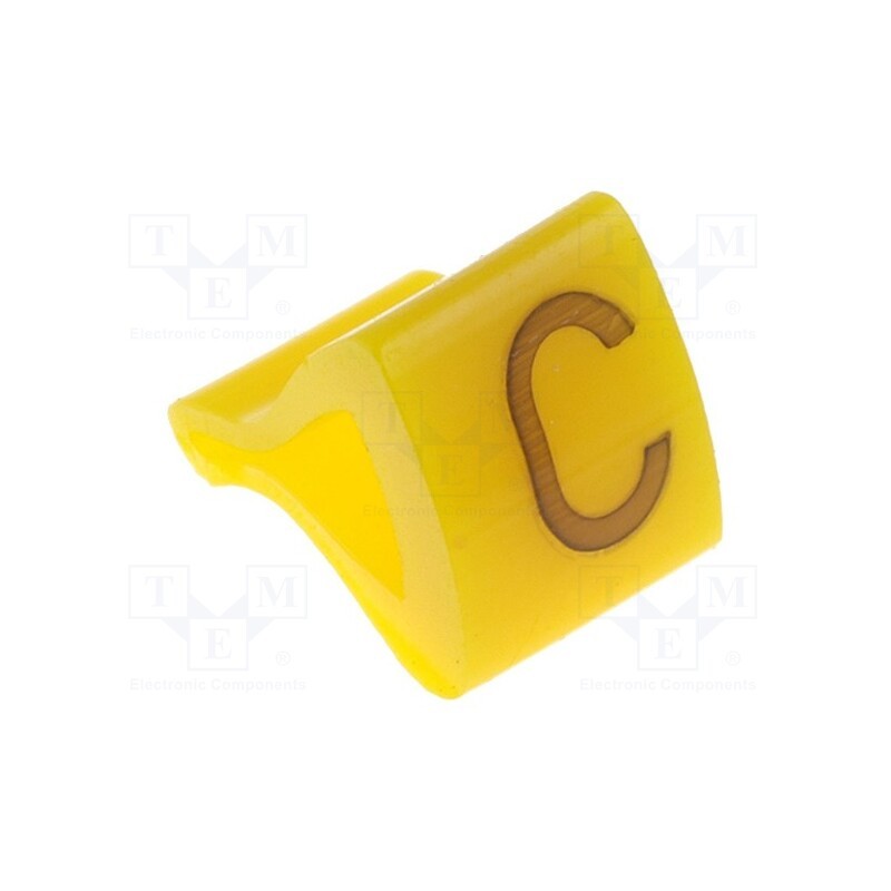 1 pcg x KURANT - MZ-2/C -AS - Markers, Marking: C, 3÷6.5mm, H: 9mm, A: 7mm, -30÷100°C, leaded, L: 5mm