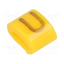 1 pcg x KURANT - MZ-0/U - Markers, Marking: U, 1.1÷2.5mm, H: 3mm, A: 6mm, -30÷100°C, leaded