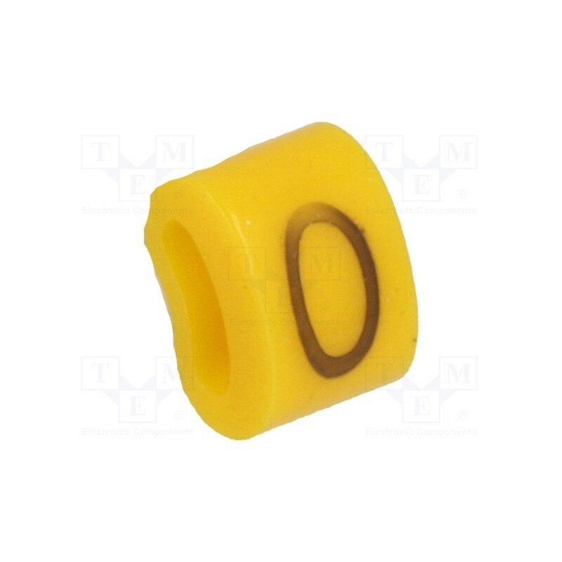 1 pcg x KURANT - MZ-0/O - Markers, Marking: O, 1.1÷2.5mm, H: 3mm, A: 6mm, -30÷100°C, leaded