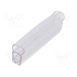 1 pcg x PARTEX - PT+10018A - Markers, 2.5÷5mm, PVC, transparent, -30÷60°C, PT+10, UL94V-0, W: 5mm