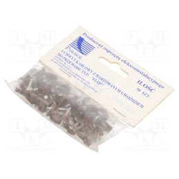1 pcg x PAWBOL - H.7015B -50 - Holder, brown, for flat cable,OMYp 2x0,5, 50pcs, with a nail