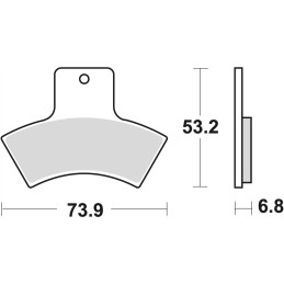 Trw mcb762si brake pad set t brakes