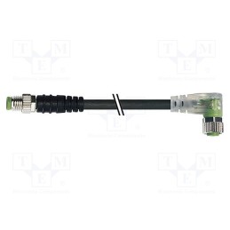 1 pcs x MURR ELEKTRONIK - 7000-88041-6200200 - Connection lead, M8, PIN: 3, 2m, plug, 4A, -30÷80°C, PUR,PVC, IP67