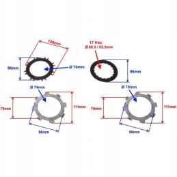 Clutch discs quad atv 110 automatic polautomat