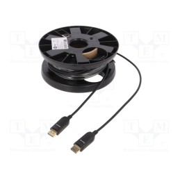 1 pcs x Goobay - - - Cable, DisplayPort 1.4,HDCP 2.2,optical, 20m, black