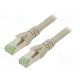 1 pcs x DIGITUS - DK-1844-005 - Patch cord, S/FTP, Cat 8.1, stranded, Cu, LSZH, grey, 0.5m, 24AWG