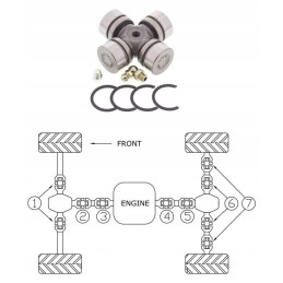 Allballs rear shaft crosshair Kawasaki KVF650 i 06 13