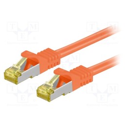 1 pcs x Goobay - 91633 - Patch cord, S/FTP, 6a, stranded, Cu, LSZH, orange, 7.5m, 26AWG