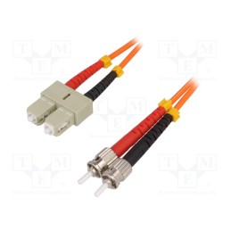 1 pcs x LOGILINK - FP2SS03 - Fiber patch cord, OM2, SC/UPC,ST/UPC, 3m, Optical fiber: 50/125um