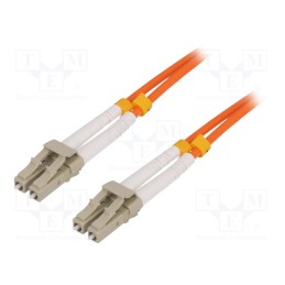 1 pcs x LOGILINK - FP2LC03 - Fiber patch cord, OM2, LC/UPC,both sides, 3m, LSZH, orange