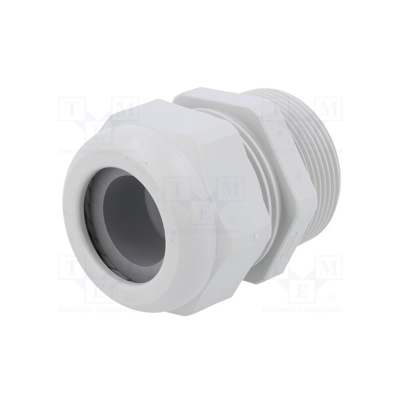 1 pcs x HUMMEL - 1.209.6400.71 - Cable gland, NPT1 1/2', IP68, polyamide, light grey, UL94V-0