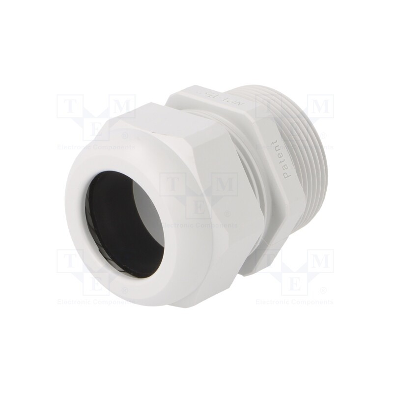 1 pcs x HUMMEL - 1.209.6400.70 - Cable gland, NPT1 1/2', IP68, polyamide, light grey, UL94V-0
