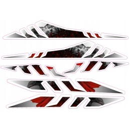 Warp extra motor quad sticker gray