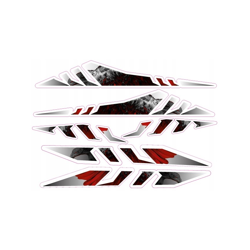 Warp extra motor quad sticker gray