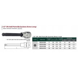 Sockets and accessories for toptul bcsa1606 sockets