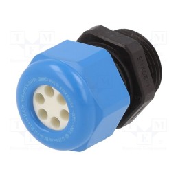 1 pcs x HUMMEL - 1.581.2001.52 - Cable gland, multi-hole, M20, 1.5, IP68, polyamide, black-blue