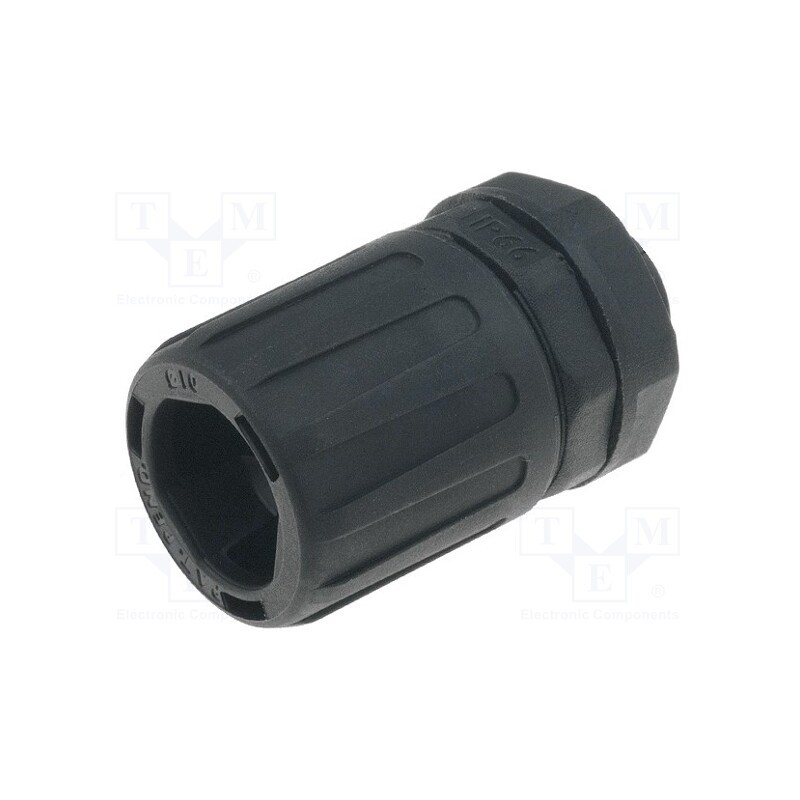 1 pcs x HELLERMANNTYTON - 166-21016 - Straight terminal connector, Thread: PG,outside, polyamide, IP66