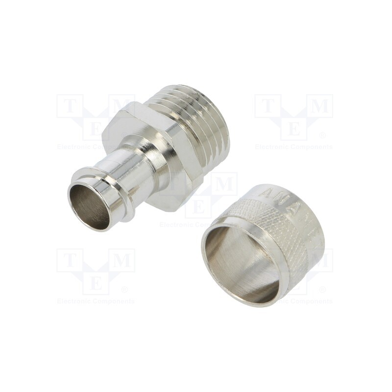 1 pcs x ANAMET EUROPE - 260.115.0 - Straight terminal connector, Thread: metric,outside, brass, IP54