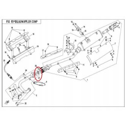 Exhaust gasket cf moto 500 x5 9010 020102 10001