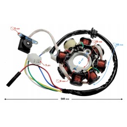 Ignition coil for the Barton Hurricane 125 scooter