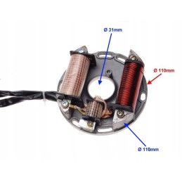 Stator magneto 2 coils quad atv shineray kingway loncin kinroad