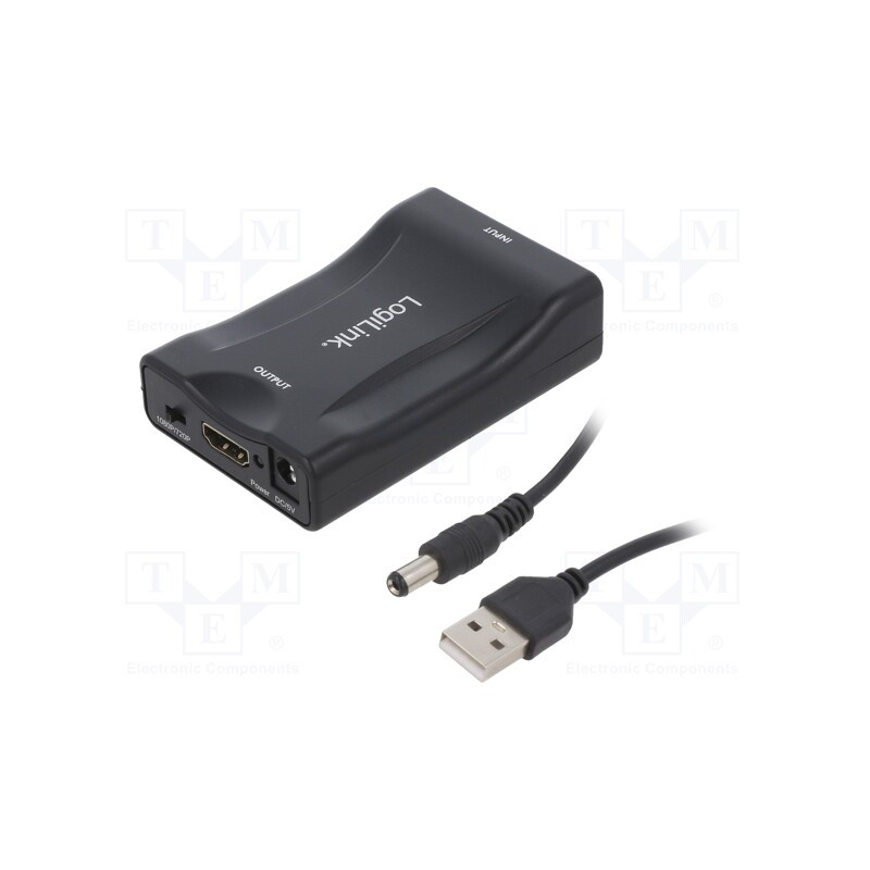1 pcs x LOGILINK - CV0160 - Converter, HDMI 1.3, HDMI socket,SCART socket, black